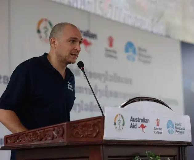 The country director of Save the Children in Laos, Luke Ebbs. 
