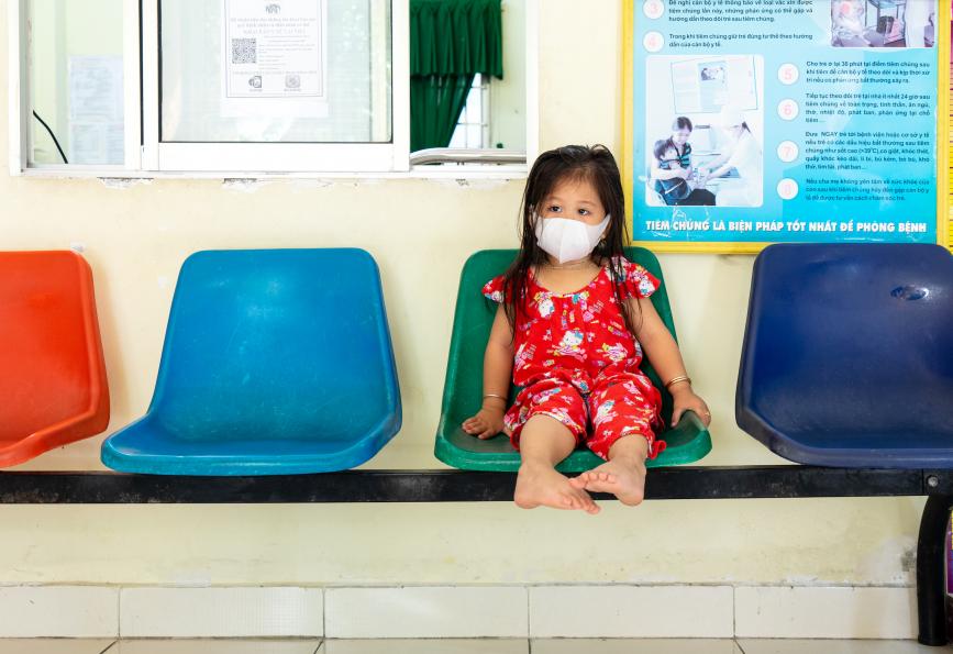 Girl in the waiting room, Vietnam